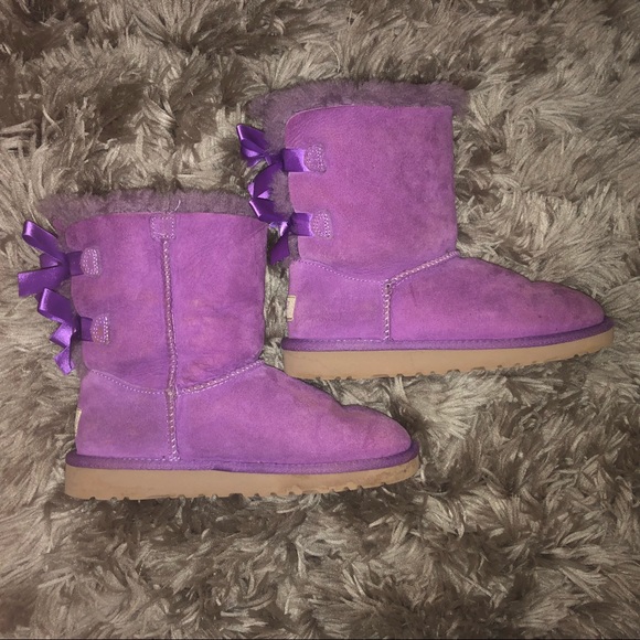 Purple bailey bow uggs - Picture 5 of 7